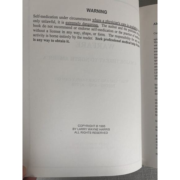 BACTERIOLOGICAL WARFARE: A MAJOR THREAT TO NORTH AMERICA, By Larry Wayne Harris - Picture 4 of 8
